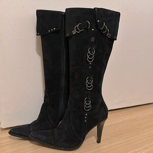 Funky vintage leather boots